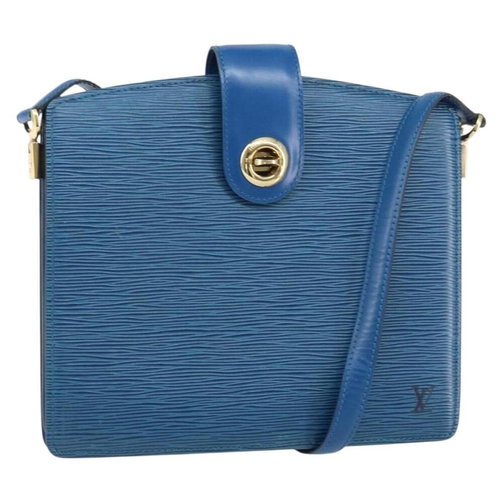 LOUIS VUITTON Epi Capuchin Shoulder Bag Blue M52345 LV Auth BA9024